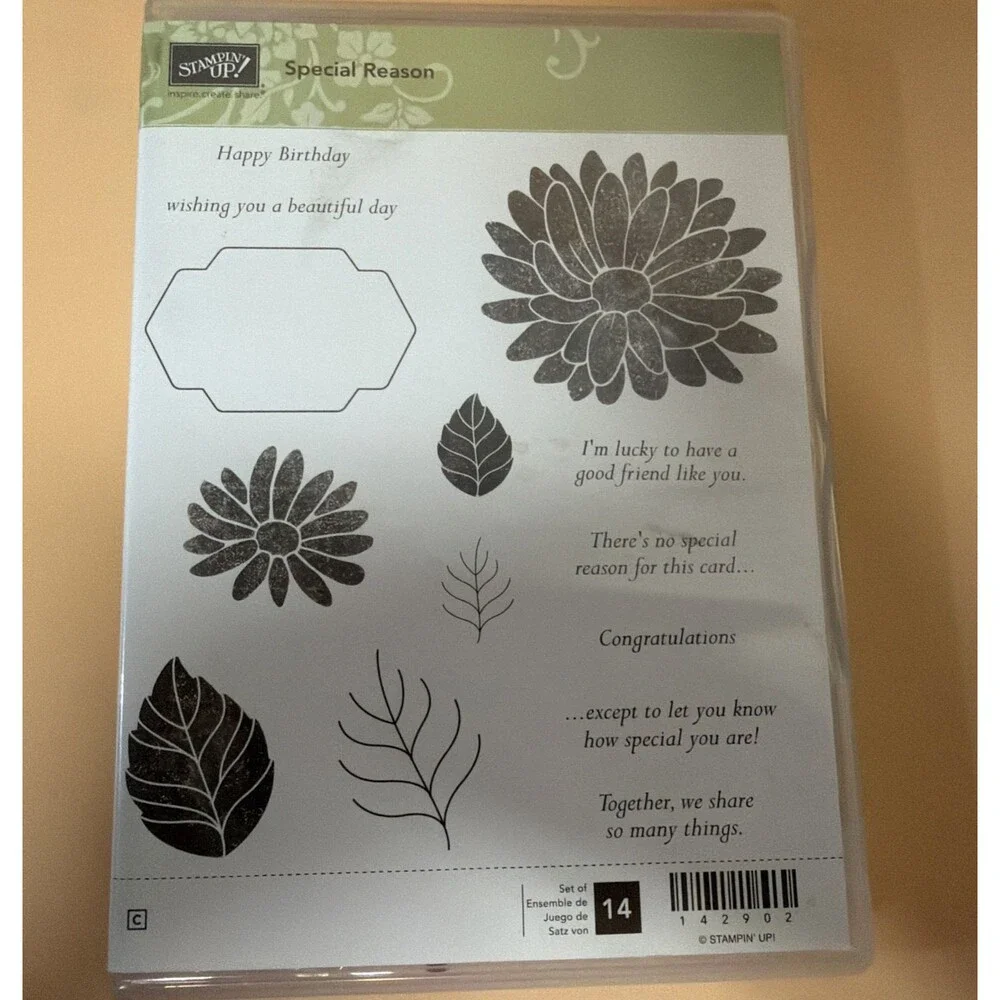 Stampin Up Special Reason Stamp Set 142902 & Stylish Stems Dies 142750
